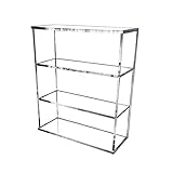 Haloppe Puppenhaus Miniatur Möbel Schrank Modell Spielzeug, 1:12 Regal Display Rack Puppenhaus Zubehör, 1/12 Puppenhaus Mini Vitrine Lagerregal Modell Zubehör DIY Handwerk Geschenk Spielzeug B