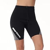 Owntop Damen Neoprenhose - 2mm Neoprenanzug-Shorts, Warm Halten für Surfen Schnorcheln Schwimmen Tauchen Neoprenanzug-Unterteile, Damen Grau L