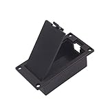 Milisten Gitarrenzubehör 9 V Batterie Box Kunststoff Gitarre Batterie Fall Halter Abdeckung Musikinstrumente Zubeh?r für Bass Active Pickup Stecker Eq08 (Schwarz) Batterie-Organizer-Box