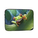 Cute Tree Frog Laptop Hülle Sleeve - Stoßfeste Schutzhülle für 10 Zoll, 12 Zoll, 13 Zoll, 15 Zoll, 17 Zoll Laptops - Schlanke und tragbare Laptoptasche