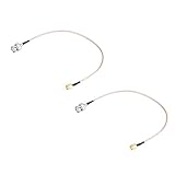 EMUKOEP Besserer Signalempfang 2 Stücke 50 Ω 30 Cm Macho A BNC Macho RG316 Koaxiales Koaxialkabel für Antennenverlängerungsadapter RG 174 Koaxialkabel RG 174 20 * 15 * 2