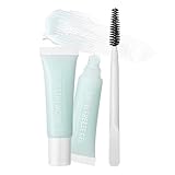 Augenbrauenpuder-Set – Augenbrauen-Make-up mit Schablonen | Mattes Finish, langanhaltend, wasserfeste Formel enthält abgewinkelte Pinsel, Spool