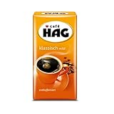 Café Hag Filterkaffee Klassisch Mild, 500 g gemahlener Kaffee entkoffeiniert