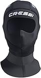 Cressi Unisex-Adult Orust Hood 5mm, Schwarz/Silber, XL/5