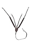 HKM SPORTS EQUIPMENT Vorderzeug mit Martingal und breitem Gummi, braun, Vollblut Vorderzeug-6845 One Size