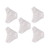 NIYANGLE 5 Stück Einweg Damen Unterhosen Atmungsaktive Postpartum Slips Komfortable Reiseunterwäsche für Menstruation Inkontinenz und Nachsorge XXL Weiß