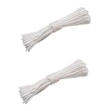 DIYEAH 2 Stücke Hochfeste Nylon Seil Flagge Fall Seil Weiß