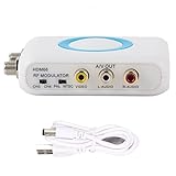 EIMSOAH HDM66 -HD -Modulator, Unterstützung des PAL NTSC -Formatausgangs für den RF -Modulator für den Ersatz für den Fernseher zu Hause