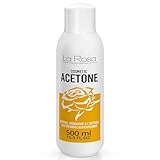 LaRosa ACETON Nagellackentferner 500ml Entferner für Nagellack, Nail Gel, Acryl, Nagelkleber und Tipps