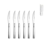 Hochglanzbesteck-Set – Set mit 6 Dessertmessern – Istanbul Collection – hergestellt aus Edelstahl 18/10, spülmaschinenfest, eigene Herstellung – Portugal, Europa.