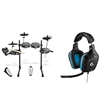 Alesis Turbo Mesh Kit - E Drum/E Schlagzeug Elektronisch mit Mesh-Heads & Logitech G432 kabelgebundenes Gaming-Headset