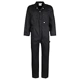 FORT 366/BK-34 366 Zip Front Overall mit Reißverschluss vorne, Schwarz, 86,4 cm