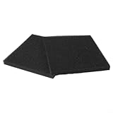 2 Stück schwarze Schaumstoff-Teichfilter-Ersatz-Pads, Schwamm-Medien für klare Filtration in Gartenteichen und Aquarium-Wasserspielen, 30,5 x 30,5 x 2,5 cm