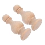 Abaodam 2 Stück Säulenmöbel Holzschnitzerei Heimdekor Basteln DIY Basteln Holz Endstücke Holzhandwerk Heimgebrauch Holz Endstücke Innengebrauch Holz Endstücke DIY Holz Endstück Projekte