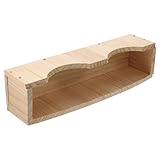 Gatuida Holz Futterbecken für Haustierkaninchen Großes Hängendes Futtertrog aus Langlebigem Holz Geeignet für Meerschweinchen Chinchillas und Kleine Nager Platzsparend mit Fixator zur