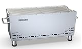 BBQCuker Tragbarer Holzkohlegrill, robuster Edelstahl, kleiner Grill mit doppellagiger Isolierung, 170 m². Kochbereich, Tischgrill mit Reisetasche für Camping und Picknick im Freien