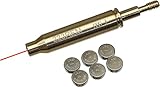 MAYMOC 223REM Armbrust Bogenschießen Pfeil Red Bore Sighter Tool zum Aufschrauben auf Pfeile mit 2 Sätzen Batterien