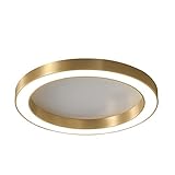 RIMOAL Leichte Luxus-High-End-LED-Deckenleuchten aus Kupfer, runde Gang-Deckenbeleuchtung, dimmbare, ultradünne, runde Acryl-Veranda, atmosphärische Korridor-Deckenleuchte
