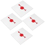 IMIKEYA 4 Stück Transparenter kinderspiele Spiele Games for mathespiele plattenheber Transparenter Spielplattenspieler Turntable DIY-Zubehör Plastik rot