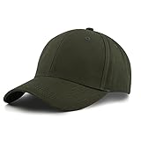 KELOYI Basecap Herren Sommer Kappe Damen Sommer S-M Baumwolle Baseballkappe Baseball Cap Sonnenschutz Armee grün für Herren Damen