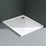 Mai & Mai Duschwanne 90x90x4cm Duschtasse aus hochwertigem Acryl Faro in weiß Form: Quadratisch