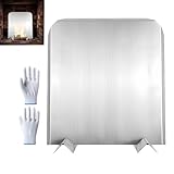 Rückplatten Für Kamin Und Feuerstelle,40x46cm Für Schwere Belastung Verstellbare Feuerrückwand Mit Füßen | Rückplatten Aus Metall Für Feuerstellen Und Kamin,Für Zuhause Wohnung Wohnzimmer Hotel Büro