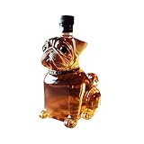 Whiskyflaschen, leere Likörflasche in Bulldoggenform, 300 ml, Sammlerstück, Dekanter, Ornament, Weinbehälter für Esszimmer, Küche, Hochzeit, Restaurant, Einweihungsfeier
