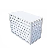 Air Conditioning Cover, Aluminium Heat Pump Protection for Outdoor Units, Weather-Resistant Outdoor Air Conditioner Fence Cover, Durable Air Conditioning Stand