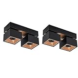 IOEDHW Minimalistische Deckenleuchten, quadratisch, blendfrei, aus Aluminium, Deckenleuchten mit verstellbarem Winkel, Deckenleuchte, Deckenleuchte, kreativ, COB Spot für Wohnzimmer, Flure, Gänge
