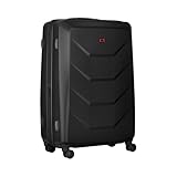 WENGER Prymo Large Hartschalenkoffer mit 4 Rollen, Trolley, Groß, 93 (107) l, Sicherheitsschloss, Damen Herren, Reisen Urlaub, Schwarz, 612538