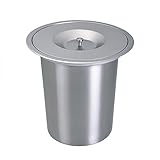 ASumPio Eingebetteter Mülleimer, 8 L, Müllschlucker Mit Deckel, Edelstahl 304, Küchenschrank, Arbeitsplatte, Organischer Hohlmülleimer, Abfalleimer, Arbeitsplatten-Müll