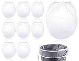 Emezddo 8 Stück Farbsiebbeutel,1 Gallonen Feine Netz-Siebbeutel,Lackfilter,Eimer elastische Öffnung Lacksiebe,Feinmaschiges Eimersieb,für die Filtration von Flüssigkeiten(28 * 32cm,Weiße)