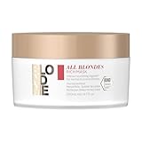 Schwarzkopf Professional BLONDME All Blondes Rich Mask Haarmaske Intensive Haarpflege Für Gefärbtes Aufgehelltes Blondiertes Haar Haarkur Kaschmir Feuchtigkeitsmaske Für Weiches Glattes Haar 200 ml