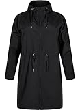 Zizzi Damen Große Größen Parka Wasserabweisende Kapuze Größe Gr M Black
