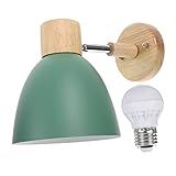 DOITOOL Wandlampe wandleuchte led wall lights wand lichter wand leuchten lichterwand wandeinbauleuchte wandlichterketten wandfackel wand lampen wandlapme Kopfteillampe Schmiedeeisen Green
