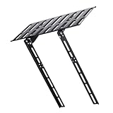 GAROZATION Kasten Tv-Rack Empfänger Tragbar Versteck Unterhaltung Einheit Modemregal Ständer Für Monitore Kabel Monitor Wandhalterung Punch- -tv-Regal Kaltgewalzter Stahl Black