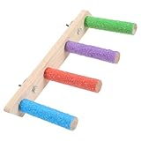 Kisangel Papageienspielzeug Trittleiter Sittichleiter Holzsprossen Vogelspielzeug Für Bis Mittelgroße Vögel