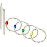 TOYANDONA 1 Satz Agility Wurfspiel Teiliges Ringwurfspiel für Drinnen und Draußen Wurfspielzeug für Erwachsene Gruppenspiel für Partys und Strandaktivitäten
