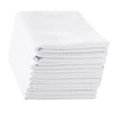 THINCAN Weißes Taschentuch Pocket Taschentuch Hankies Mehrfarbige Bandana Hohe Absorption Männer Tasche Handtuch Mehrzweck Baumwolltaschentaschentücher Reisen Pflege