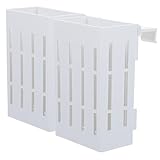 COLLBATH 2st Pflanzenständer Für Aquarien Korb Behälter Kies-Vakuum-Aquarium Zubehör Für Aquarien Luftpumpe Mini Tauchwasserpumpe Tauchfähig Aquarium-Ornamente Weiß Plastik