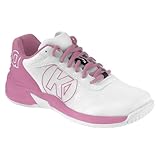 Kempa Unisex Kinder Attack 2.0 Junior Game Changer Handballschuhe, Sportschuhe, Turnschuhe, Weiß Rosa, 37 EU