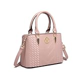 Miss Lulu Handtasche Damen mittelgroß klassisch Henkeltasche Schultertasche mit Lychee Muster mehreren Innentaschen Umhängetasche Arbeit Freizeit Alltags Tasche
