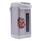 Elektrische Thermokanne 4L, Heißwasserspender Thermopot Edelstahl 750W Wasserkocher Thermoskanne mit Drei Ausgabemodi, für Büros, Hotels, Studentenwohnheime usw, Grau