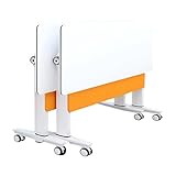 Faltbares Konferenztisch-Set - Mobiler Besprechungstisch mit Rollen für Büro, Zuhause & Klassenzimmer - Platzsparendes, tragbares Design für einfache Lagerung und Transport