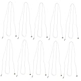 LOORGVEL 10 Stück Teiliges Zugkordelverlängerung aus Baumwolle für Deckenventilatoren und Lichtschalter Lang Flexible Bedienung Vielseitig Einsetzbar Einfache Installation Kompatibel mit