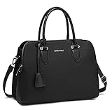 David Jones - Damen Handtasche Henkeltasche - Frau PU Leder Schultertasche - Elegante Tote Shopper - Umhängetasche Viele Fächer Zip Multi Taschen - Alltags Mode Arbeit Stadt City - Schwarz