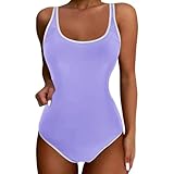 Dwevkeful Korsett Damen Bauchweg, Badeanzüge für Damen Sport Leicht Rückenfrei Schwimmanzug Bademode Push Up Sommer Einteiliger Badebekleidung Badeanzug Sexy Schwarz Bauchweg Swimsuit Badeanzüge