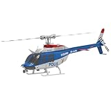 C138PRO 1/33 Modell RC-Hubschrauber - Bell 206 2,4G 6CH flybarless Einzelrotor-Fernsteuerungsmodell, Flugmodus mit Ein-Knopf-Umkehrfunktion, Ready-to-Fly (RTF) für Erwachsene und Fortgeschrittene