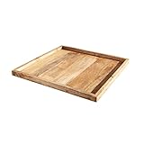 Riess Ambiente Massives Tablett MAKASSAR 50cm Mangoholz Servierbrett Serviertablett Frühstückstablett
