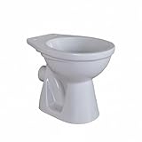 BELVIT Stand-WC Tiefspüler, Tiefspültechnik, Abgang Wand waagerecht, 39x35x49 cm, Sanitärkeramik, Manhattan Grau, bodenstehend, TÜV geprüft, 28 cm